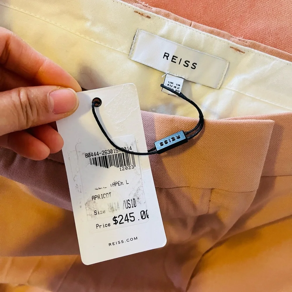 Reiss Phoenix Tailored Slim Leg Wool-Blend Pant - Picture 3 of 4